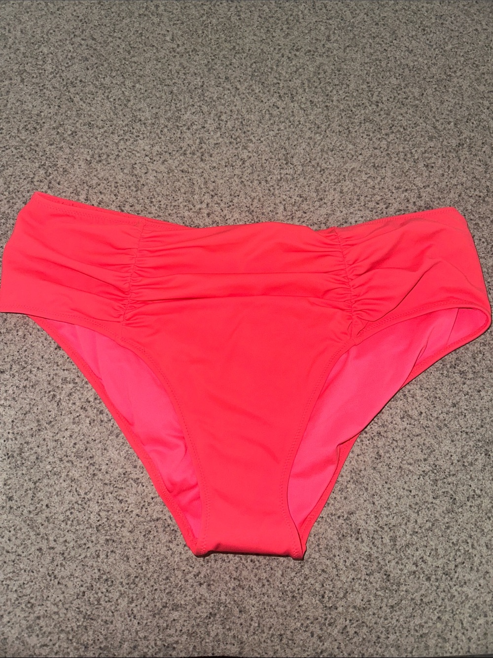 NWOT Victoria’s Secret High-Waist Neon Pink Bikini Bottoms Large